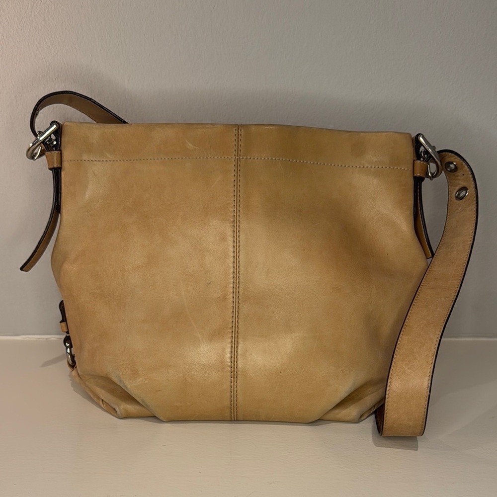 Coach Tan Leather Shoulder Bag